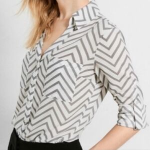 Express Chevron Portofino Shirt